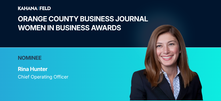 Kahana Feld COO Rina Hunter Nominated for 2026 OCBJ Women in Business Awards 