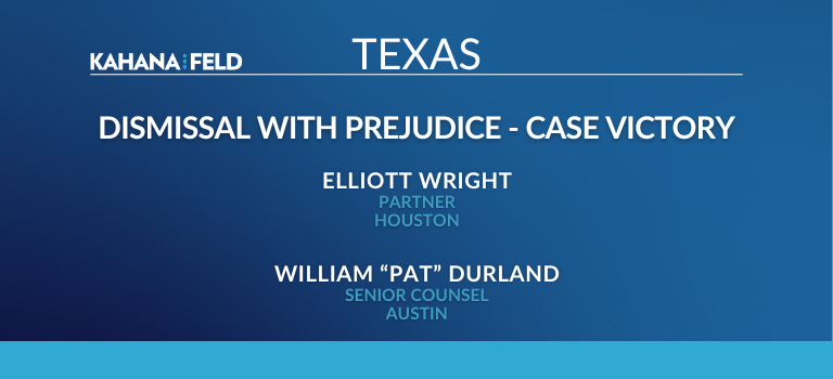 Successful KF Defense Results in Dismissal with Prejudice 