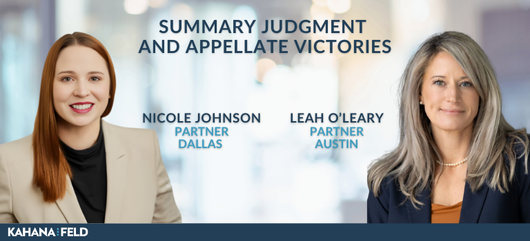 Kahana Feld Secures Back-to-Back Wins: Trial Victory and Appellate Affirmation