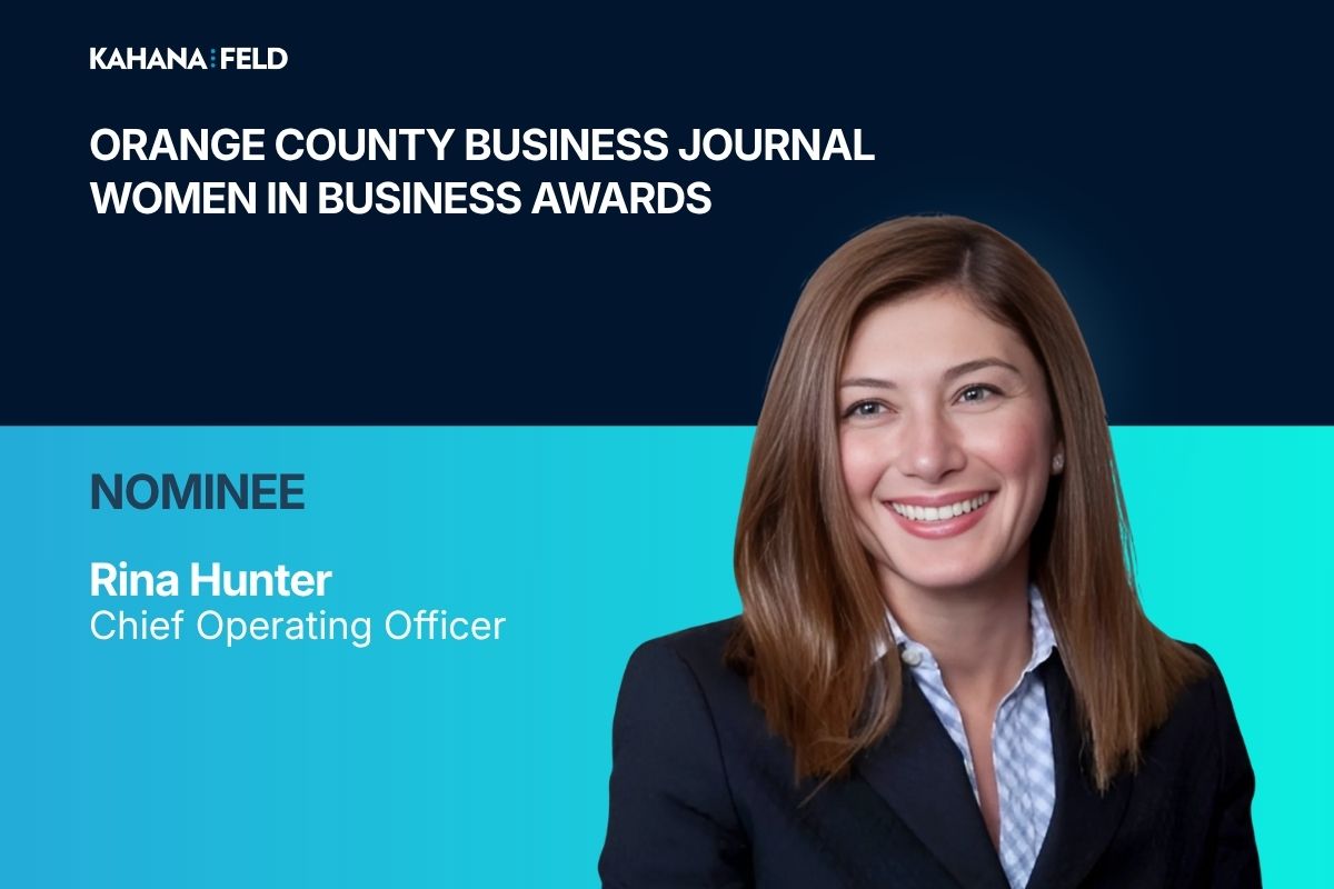 Kahana Feld COO Rina Hunter Nominated for 2026 OCBJ Women in Business Awards 